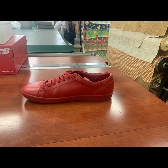 Saint laurent Red Leather Low Cut Size 14 - Picture 3 of 8